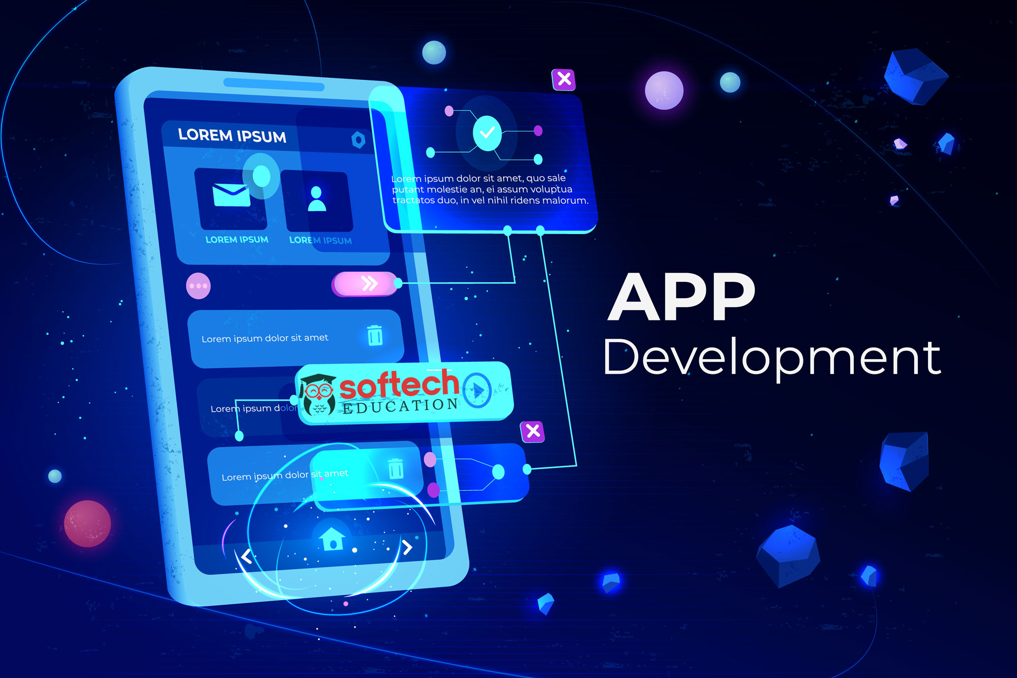 best offline Mobile App Development in digital marketing courses training institute with certification at affordable fees and top placement to learn online classes after 12th Softech Education