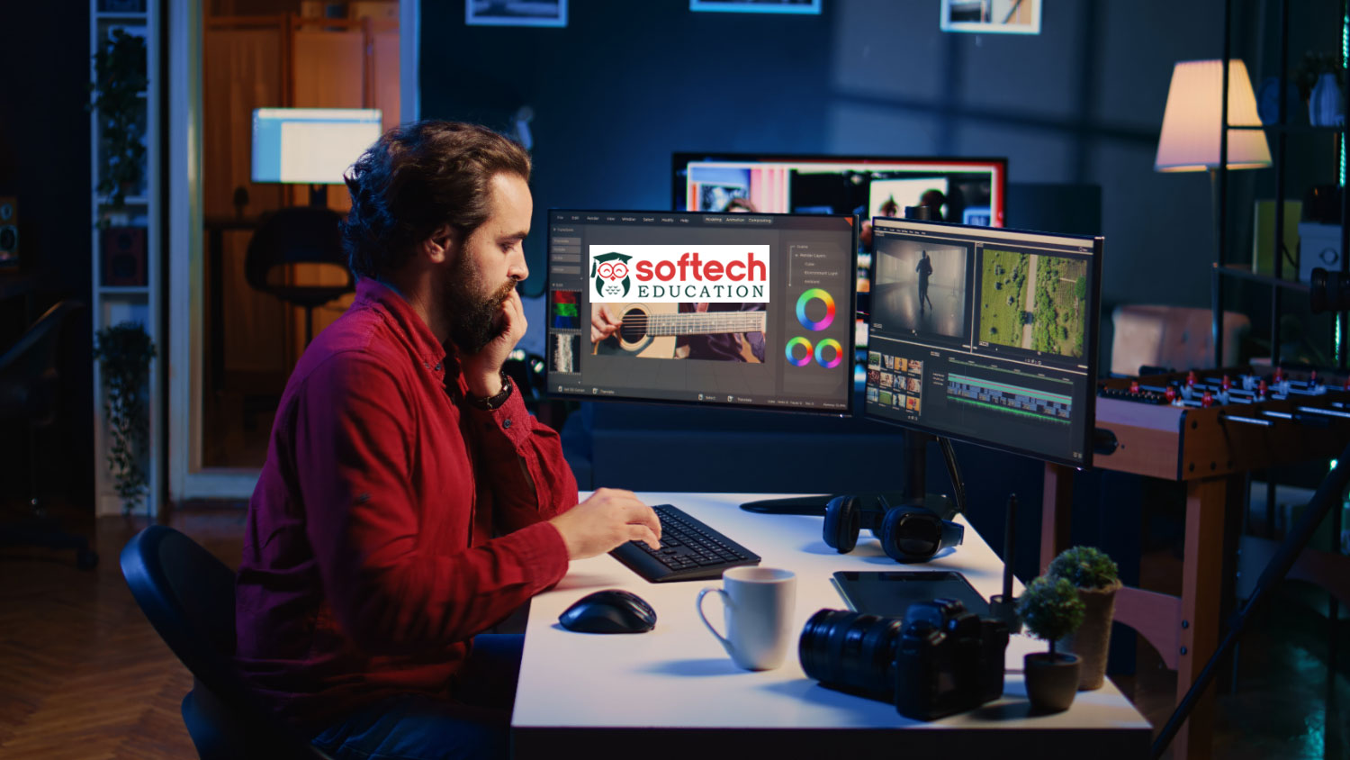 best offline Video Editing in digital marketing courses training institute with certification at affordable fees and top placement to learn online classes after 12th Softech Education