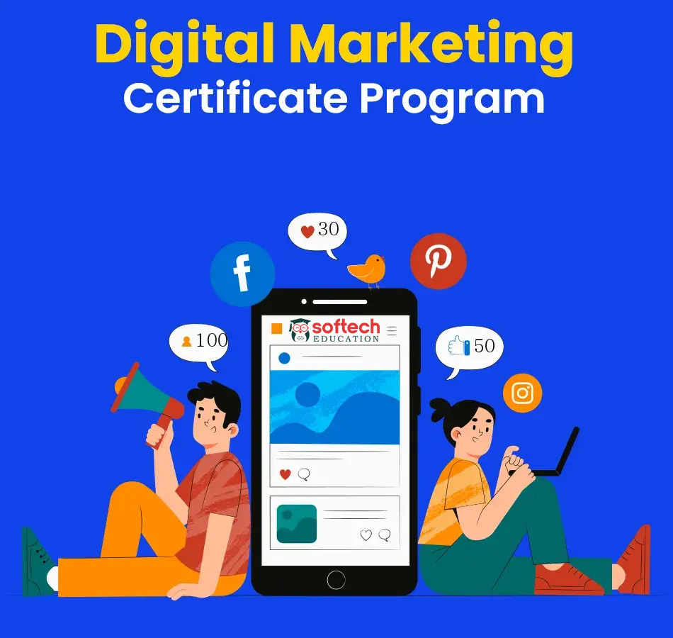 Best Digital Marketing Courses in Vashi for Top Online Offline Institute with Advance Training Certification in SofTech Education