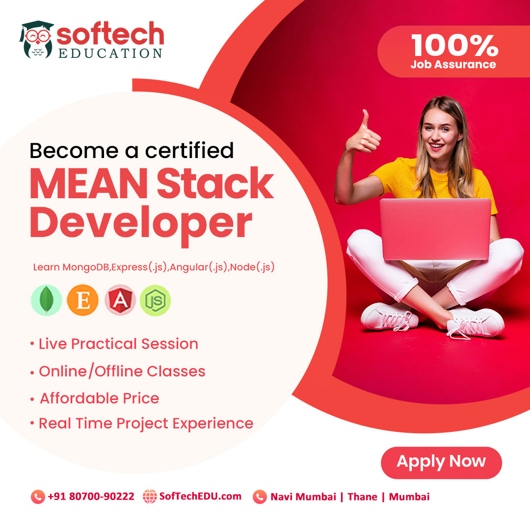 Learn top Fullstack MEAN programming advance online or offline classes after 12th or postgraduate in Thane and Navi Mumbai